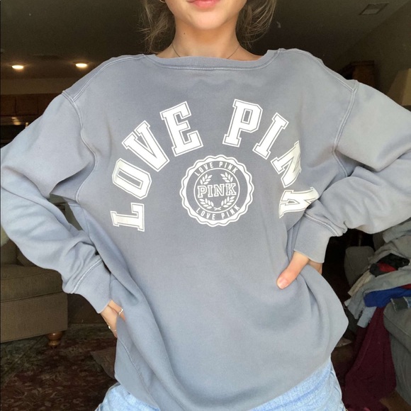 PINK Victoria's Secret Tops - pink sweatshirt